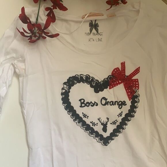 🌺BOSS Orange Long Sleeve Cotton Top🌺 - Picture 2 of 12